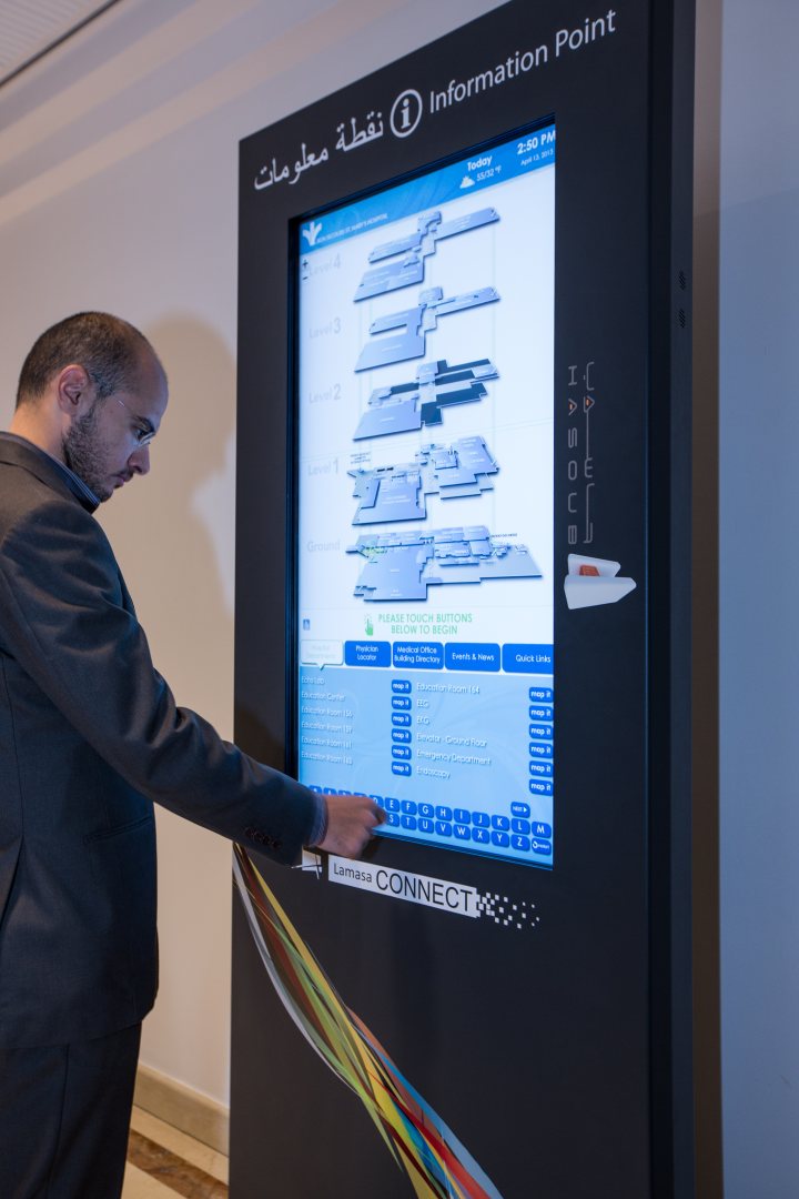 digital wayfinding directories touch screen hardware