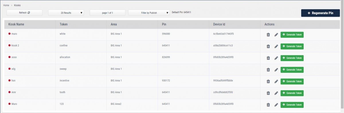 TouchExhibition Device Management and Content Allocation