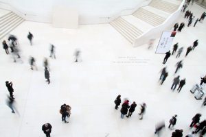 People in lobby area