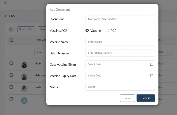vaccine tracking, VisiPoint Cloud Feature &#8211; Vaccine Tracking