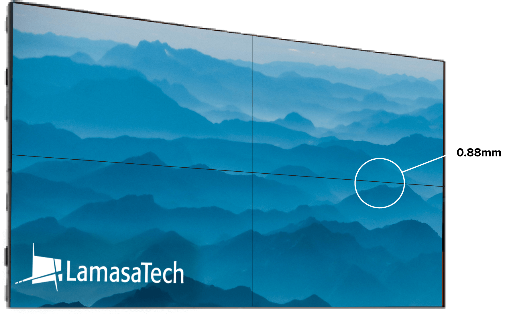 0.88mm videoa wall narrow bezel video wall, 0.44mm Bezel Video Walls (NEW FEB 22)