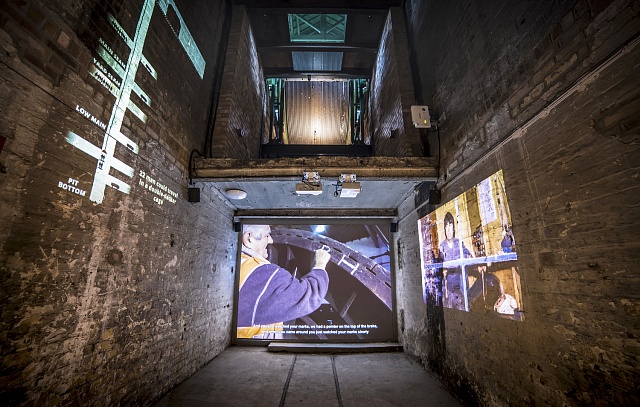 Woodhorn projection exhibition