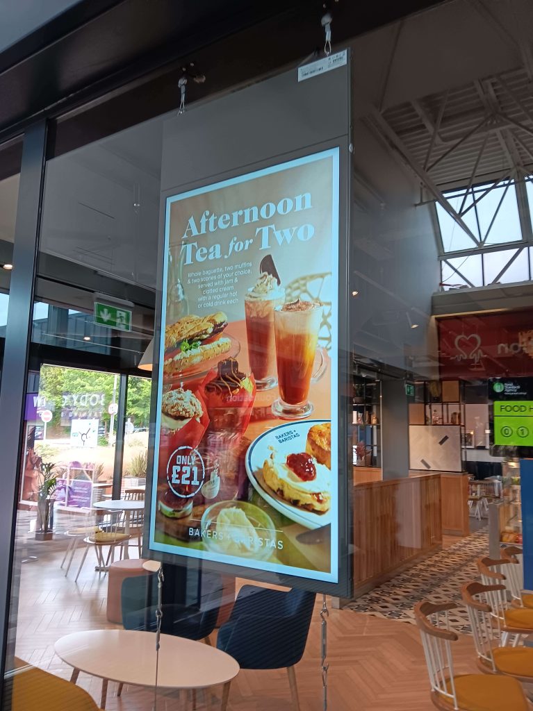 Bakers and Baristas outward facing screen 