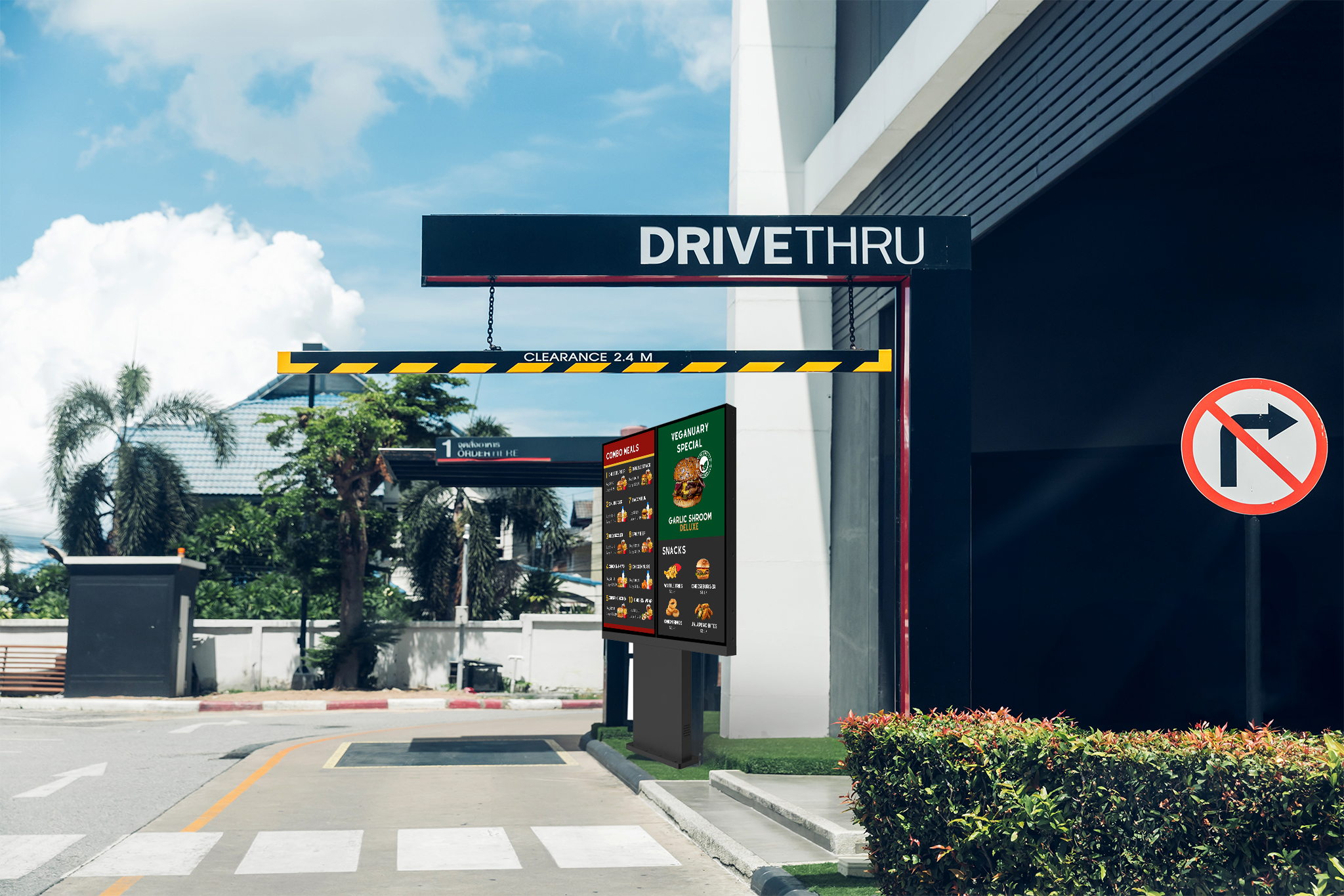 55" Versi Freestanding Display
