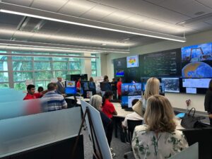 Florida Atlantic University LCD Video Wall with audience