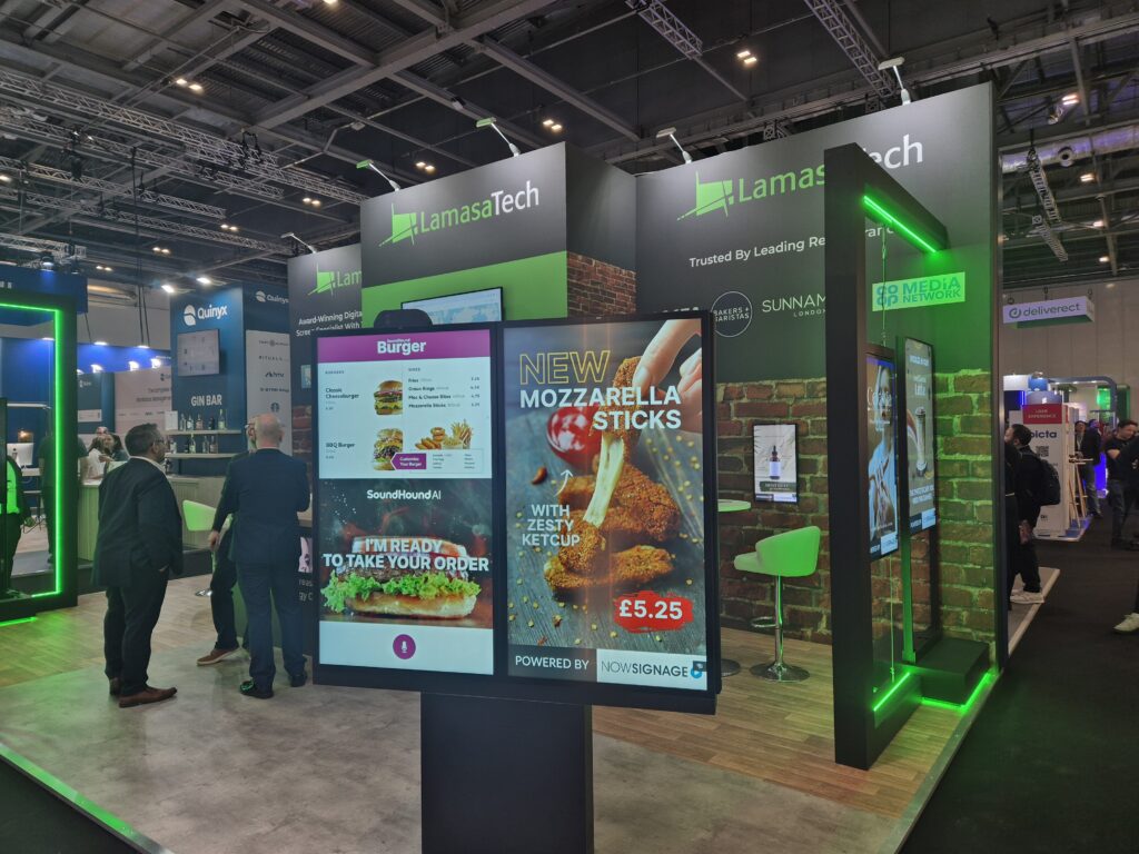 LamasaTech stand at the Retail technology show