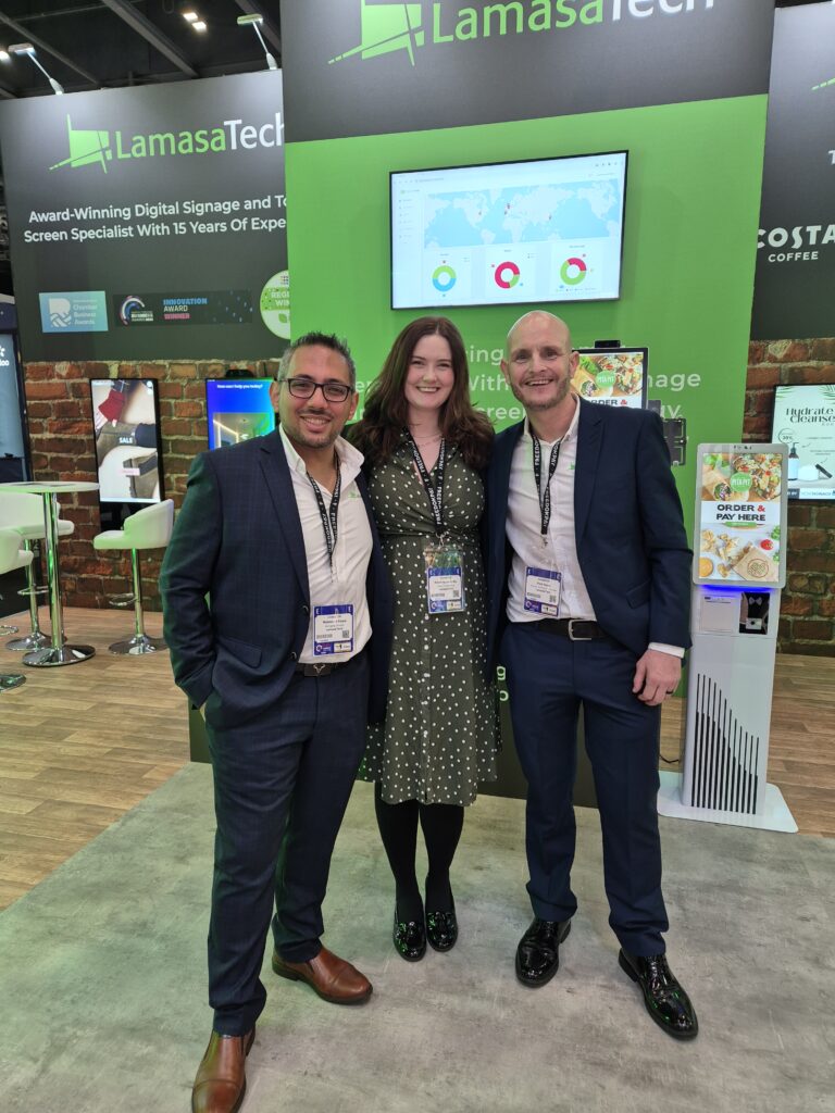 The LamasaTech team at the Retail Technology Show
