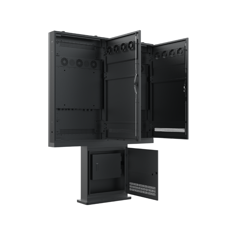 Versi outdoor freestanding kiosk rear view