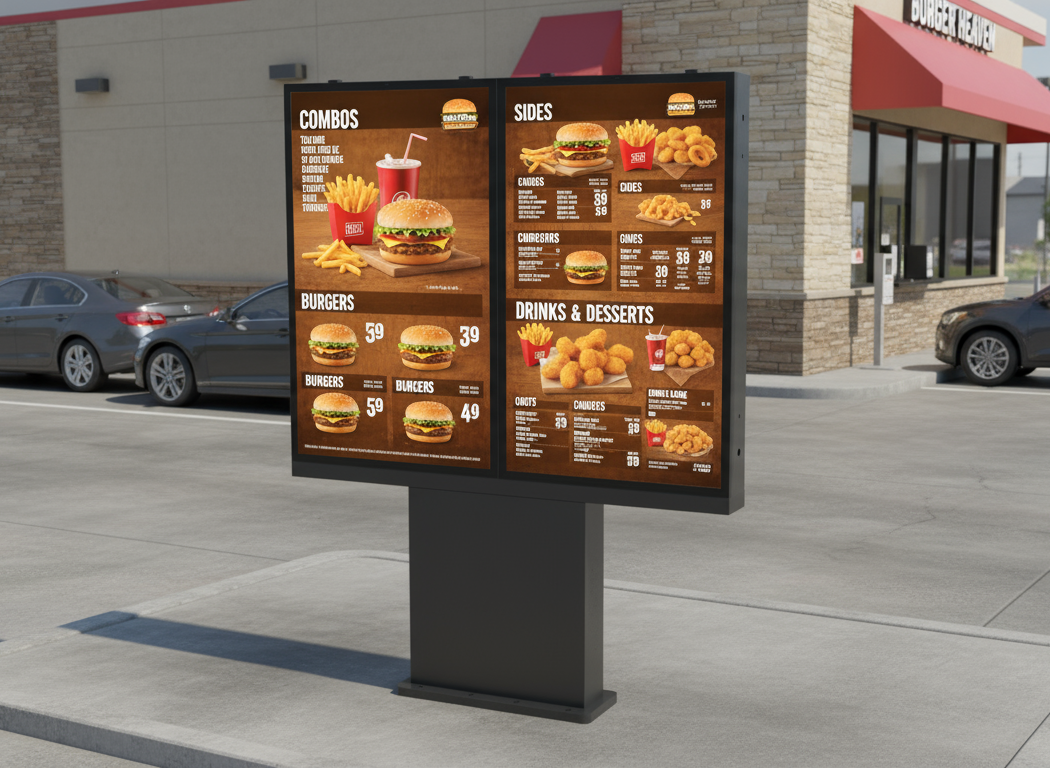 Outdoor Freestanding Display, Versi Outdoor Freestanding Kiosk
