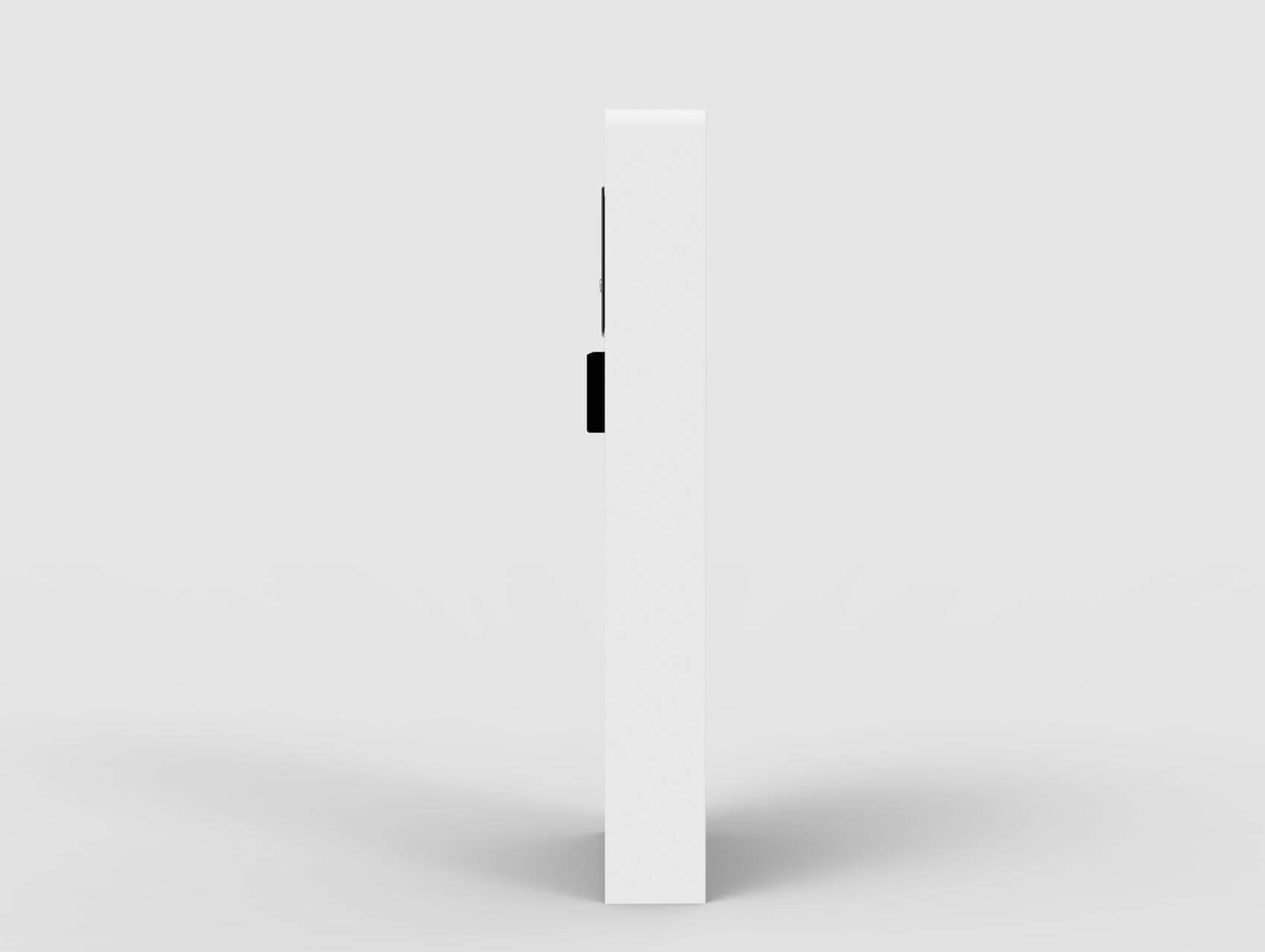 The side view of a Zentron 21 Kiosk